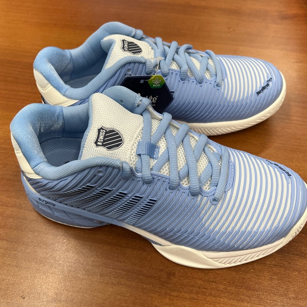 Ladies KSwiss Hypercourt Express 2 Wide Blue Sz 7 wide